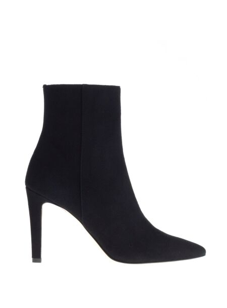 Lilian Dames enkellaarsjes zwart suede