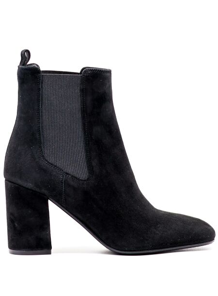 Carmens Dames enkellaarsjes zwart suede