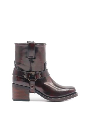 sendra boots dames enkelboots donker rood