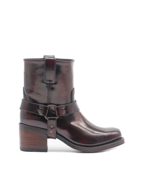 Sendra boots Dames enkelboots donker rood