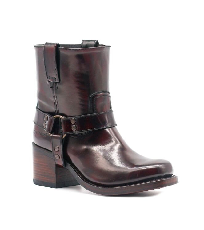 Sendra Boots Sendra Boots dames enkelboots donker rood Florentic Fuchsia Sendra Enkellaarsjes met Hak in Bordeaux Red online kopen