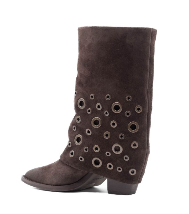 Julie Dee Julie Dee dames enkellaarsjes kap bruin Crosta Corvino Julie Dee Enkellaarsjes met Hak in Bruin online kopen