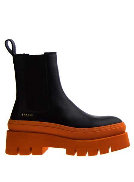Copenhagen studios Dames enkelboots plateau zwart