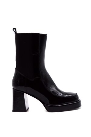 Janet Janet dames enkellaarsjes zwart lak