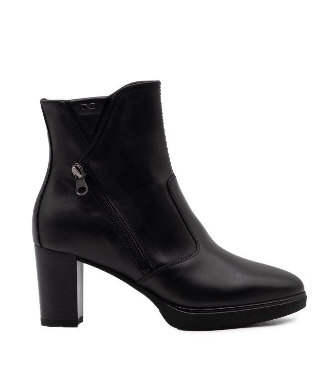 NeroGiardini NeroGiardini dames enkellaars plateauzool zwa Guanto Col Nero Nero Giardini Dames Platform Enkellaarzen in Zwart online kopen