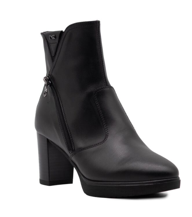 NeroGiardini NeroGiardini dames enkellaars plateauzool zwa Guanto Col Nero Nero Giardini Dames Platform Enkellaarzen in Zwart online kopen