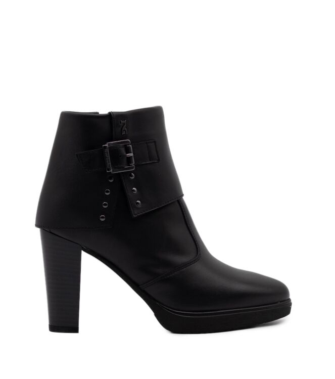 NeroGiardini NeroGiardini dames enkellaars plateauzool zwa Guanto Col Nero Nero Giardini Dames Platform Enkellaarzen in Zwart online kopen