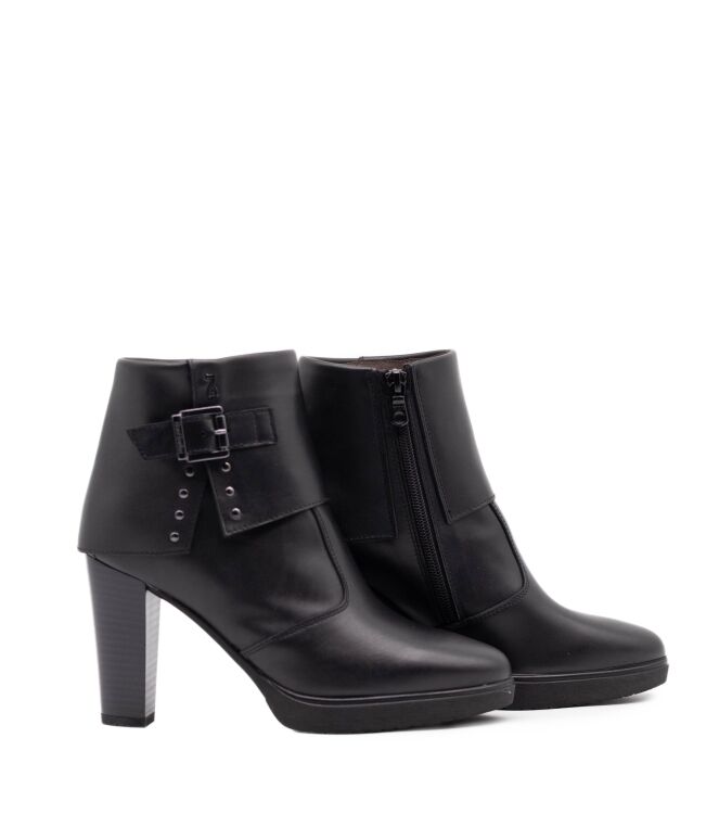 NeroGiardini NeroGiardini dames enkellaars plateauzool zwa Guanto Col Nero Nero Giardini Dames Platform Enkellaarzen in Zwart online kopen