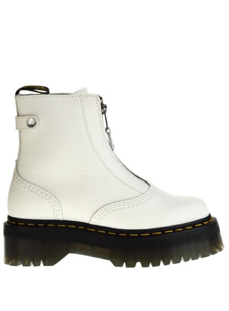 Dr. martens Dames enkellaars plateau wit