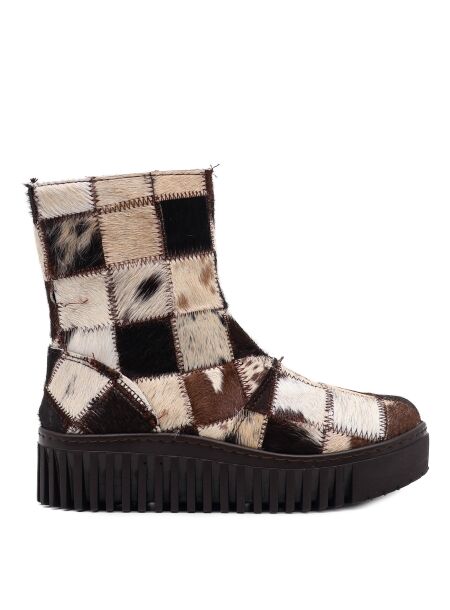 Art Dames enkelboots plateau bruin