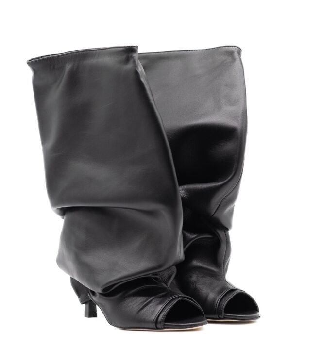 Gisel MoirÃ© Dames Drie-Kwart laarsjes in Zwart online kopen