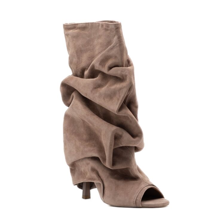 Gisel MoirÃ© Dames Drie-Kwart laarsjes in Naturel online kopen