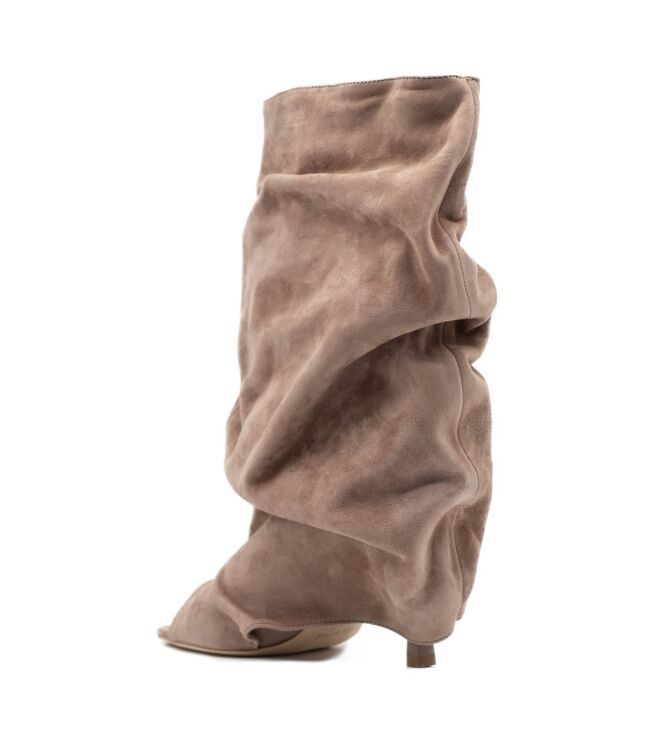 Gisel MoirÃ© Dames Drie-Kwart laarsjes in Naturel online kopen