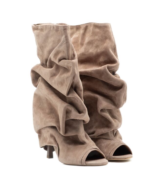 Gisel MoirÃ© Dames Drie-Kwart laarsjes in Naturel online kopen