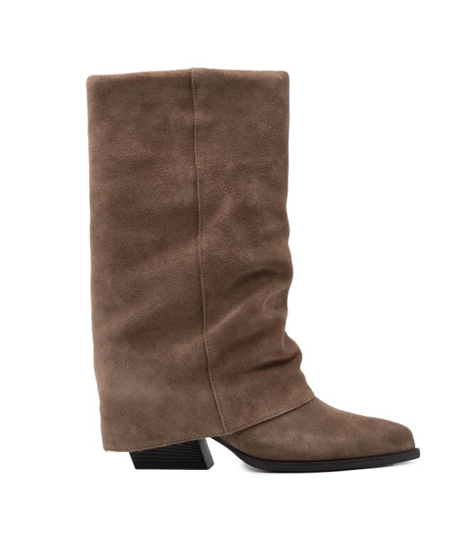 Haboob Haboob dames laarzen khaki Khaki Haboob Dames driekwart laarzen in Khaki online kopen