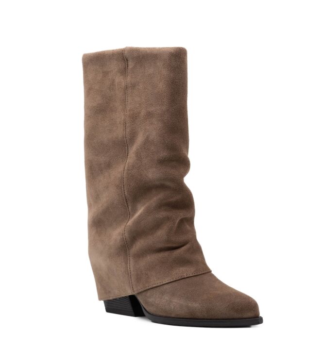 Haboob Haboob dames laarzen khaki Khaki Haboob Dames driekwart laarzen in Khaki online kopen