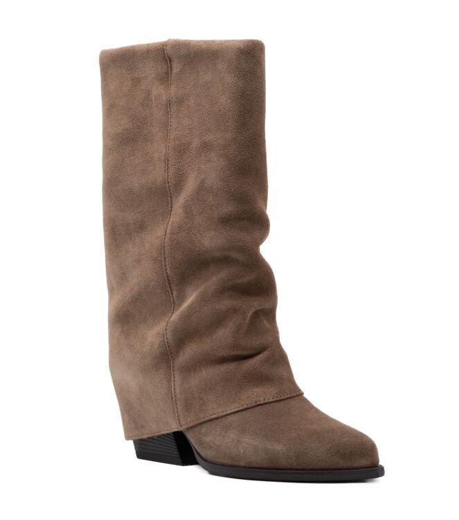 Haboob Haboob dames laarzen khaki Khaki Haboob Dames driekwart laarzen in Khaki online kopen