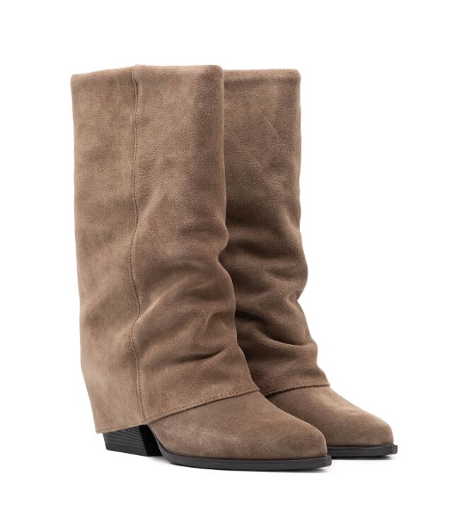 Haboob Haboob dames laarzen khaki Khaki Haboob Dames driekwart laarzen in Khaki online kopen