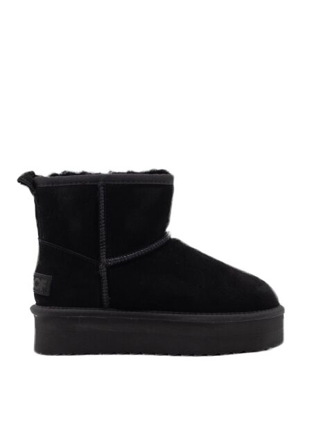 Colors of california Dames enkelboots gevoerd zwart