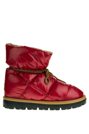 Flufie dames enkellaarsjes rood