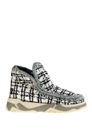Mou dames boots gevoerd wit combi