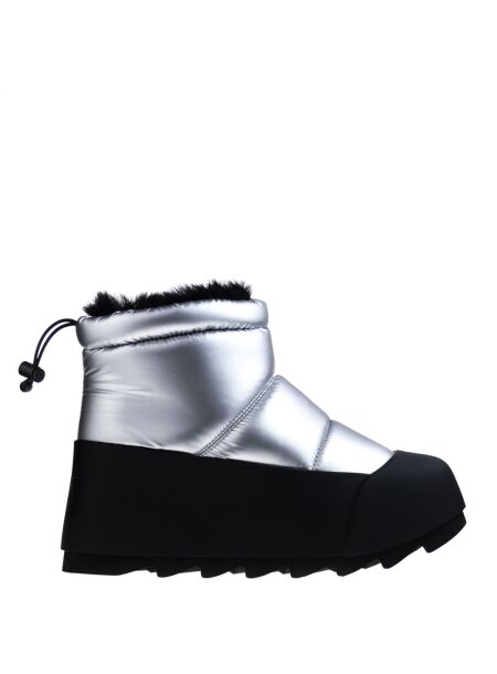 United nude Dames enkelboots gevoerd zilver