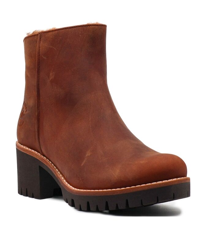 Panama Jack Panama Jack dames eneklboots gevoerd bruin Napa Cuero Panama Jack Dames Enkellaarzen in Bruin online kopen