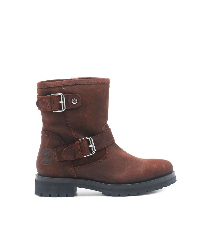 Panama Jack Panama Jack dames enkellaarzen gevoerd bruin Velour Gradd Marron Panama Jack Dames Enkellaarzen in Bruin online kopen