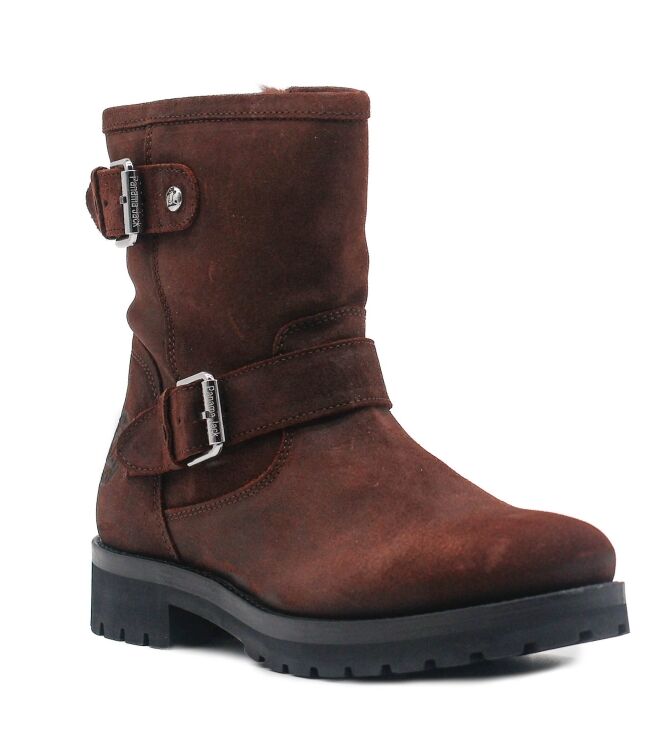 Panama Jack Panama Jack dames enkellaarzen gevoerd bruin Velour Gradd Marron Panama Jack Dames Enkellaarzen in Bruin online kopen