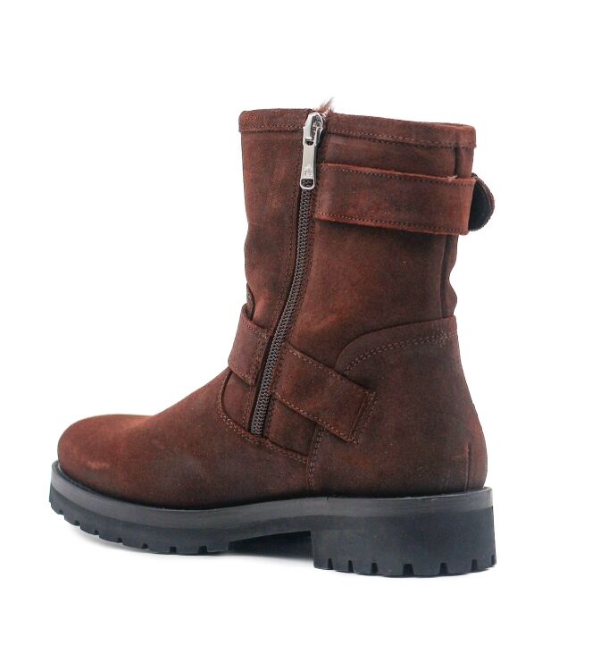 Panama Jack Panama Jack dames enkellaarzen gevoerd bruin Velour Gradd Marron Panama Jack Dames Enkellaarzen in Bruin online kopen