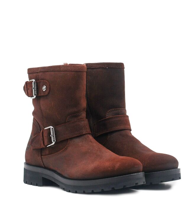 Panama Jack Panama Jack dames enkellaarzen gevoerd bruin Velour Gradd Marron Panama Jack Dames Enkellaarzen in Bruin online kopen