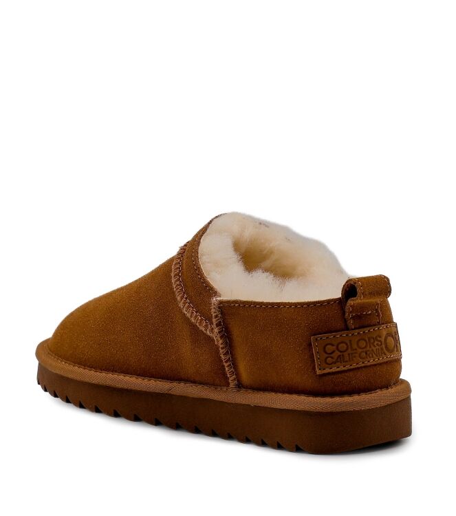 Colors of California Colors of California dames enkelboots gevoerd tan Tan Colors of California Dames Enkellaarzen in Naturel online kopen