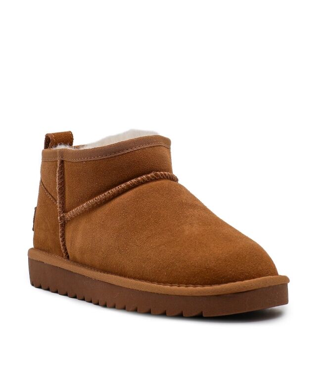 Colors of California Colors of California dames enkelboots gevoerd tan Tan Colors of California Dames Enkellaarzen in Naturel online kopen