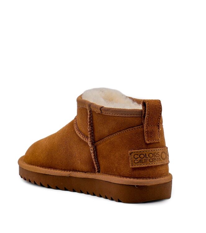 Colors of California Colors of California dames enkelboots gevoerd tan Tan Colors of California Dames Enkellaarzen in Naturel online kopen