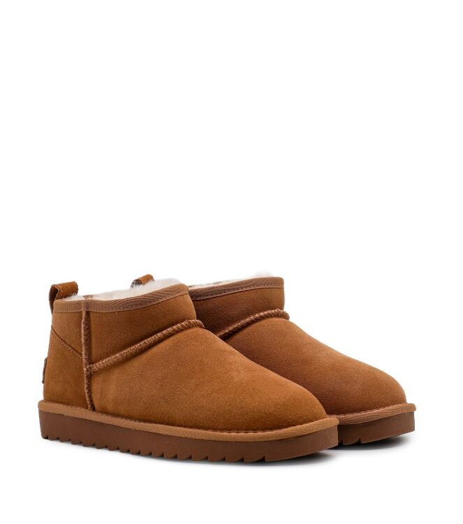 Colors of California Colors of California dames enkelboots gevoerd tan Tan Colors of California Dames Enkellaarzen in Naturel online kopen