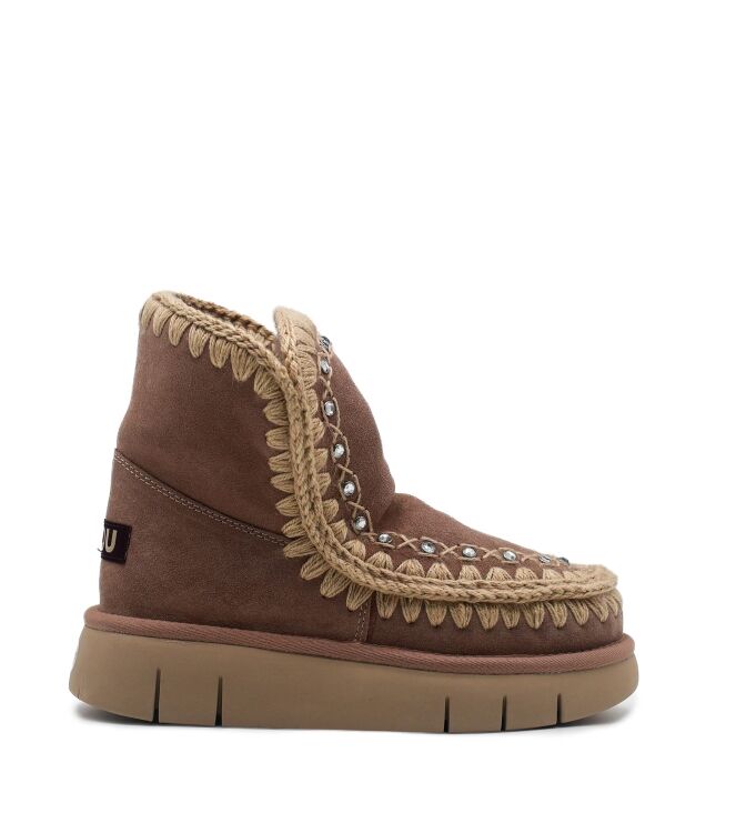 mou mou dames enkelboots gevoerd Camel mou Dames Enkelboots Gevoerd Camel