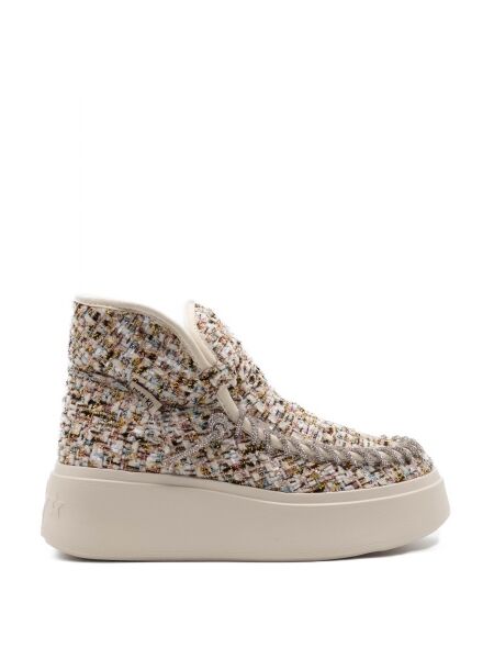 Nan-ku couture Dames enkelboots gevoerd multi