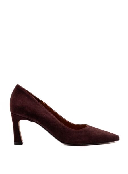 Angel alarcon Dames pumps diep paars suede