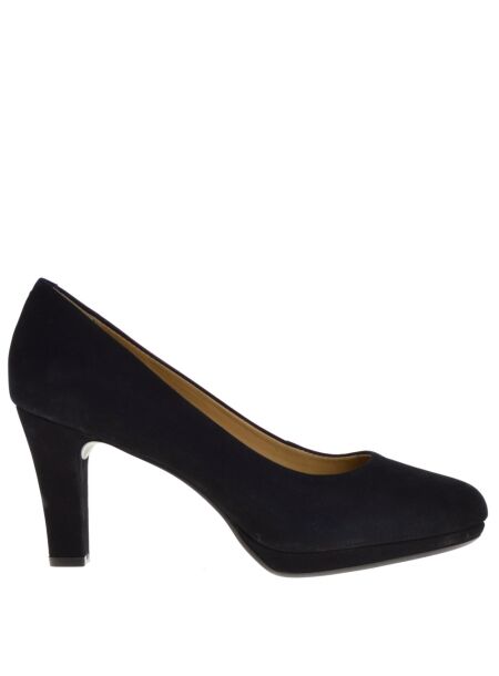 Maria lya  Dames pumps op hak zwart suede