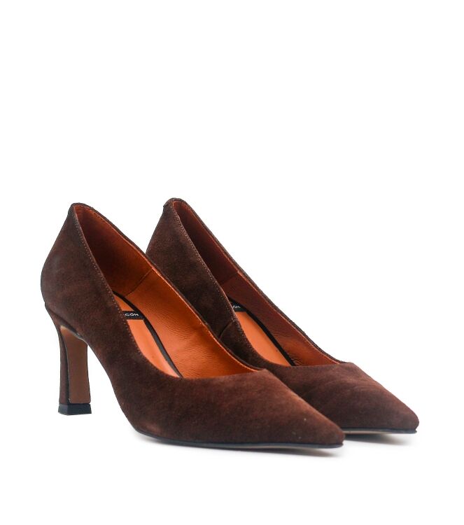 Angel Alarcon Angel Alarcon dames pumps bruin suede Cow Suede Wengue Angel Alarcon Dames Pumps Bruin Suede