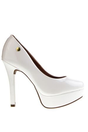 Vizzano dames pumps plateau wit lak