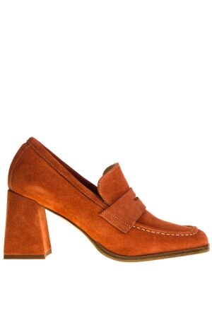 Janet  Janet dames pumps oranje suede