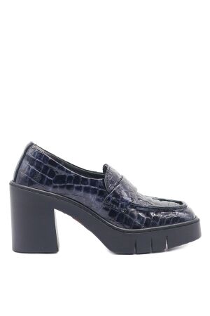 Art dames pumps blauw grijs