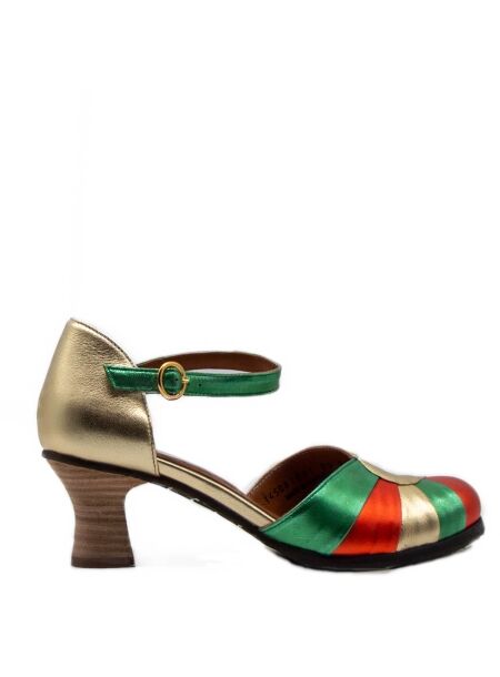 Fly london Dames pumps goud rood groen