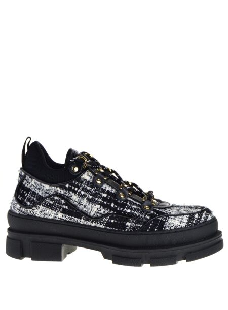 Stokton Dames veterschoenen zwart combi