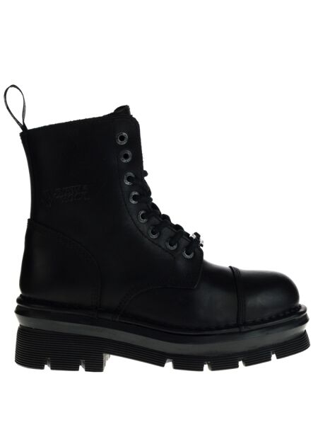 New rock Dames veterboots zwart