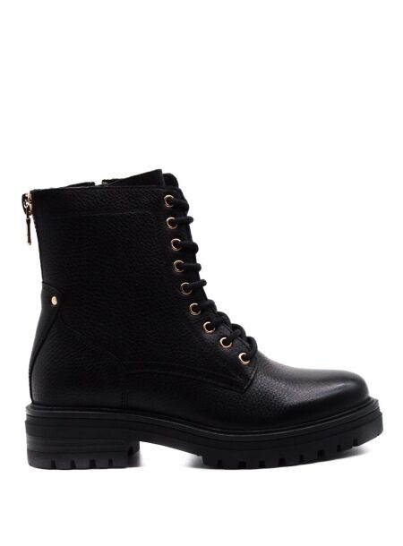 Poelman Dames veterboots zwart