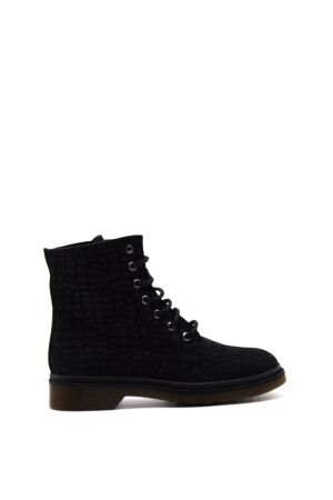 BTMR dames veterboots zwart