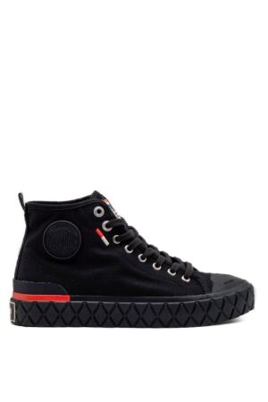 palladium dames veterschoenen zwart