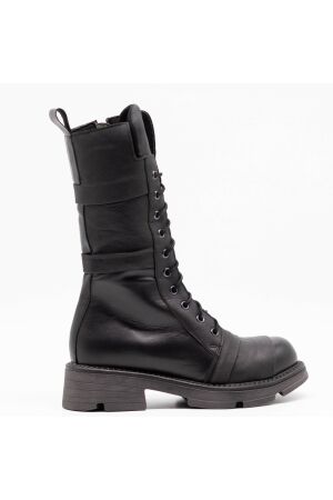 papucei dames enkelboots zwart